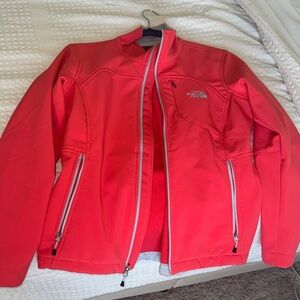 The North Face Vibrant Red Softshell Jacket